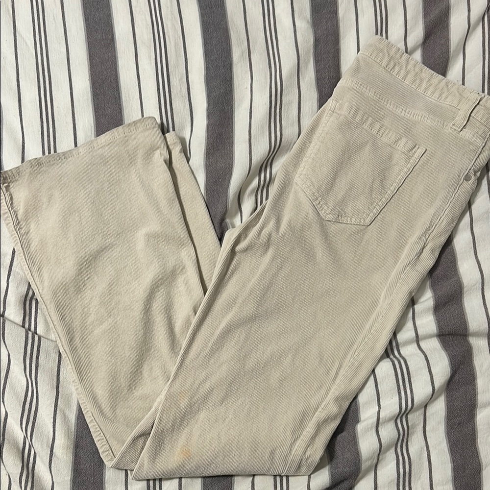 Beige Casual Pants